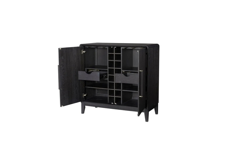 Ample Storage Bar Cabinet - Peppercorn by Unique Piece Furniture
