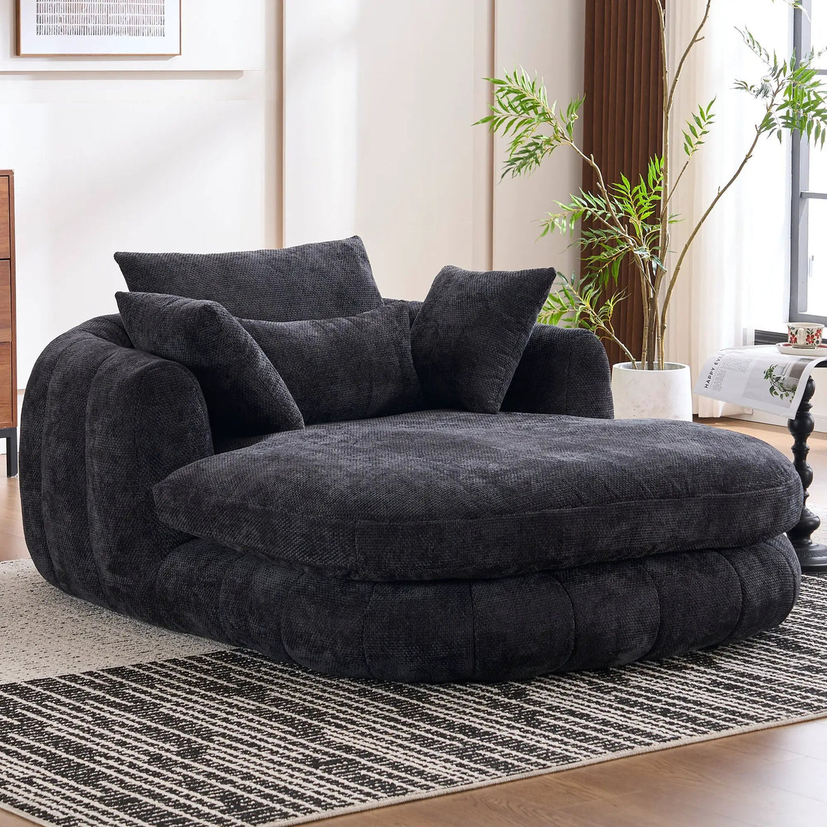 Oversized Chaise Lounge Chair Indoor by HouseOfZazla