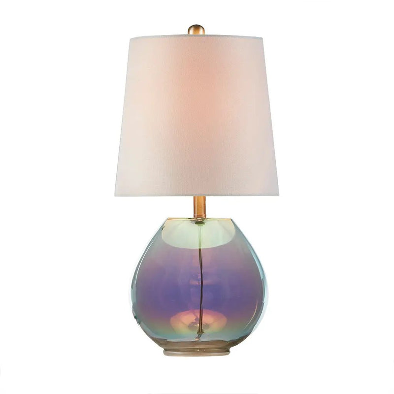 Iridescent Glass Table Lamp by HouseOfZazla