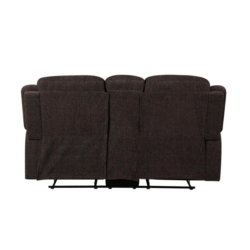 Madden - Motion Loveseat With Console - Brown Chenille by Unique Piece Furniture