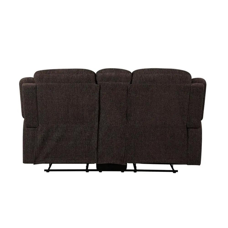Madden - Motion Loveseat With Console - Brown Chenille by Unique Piece Furniture