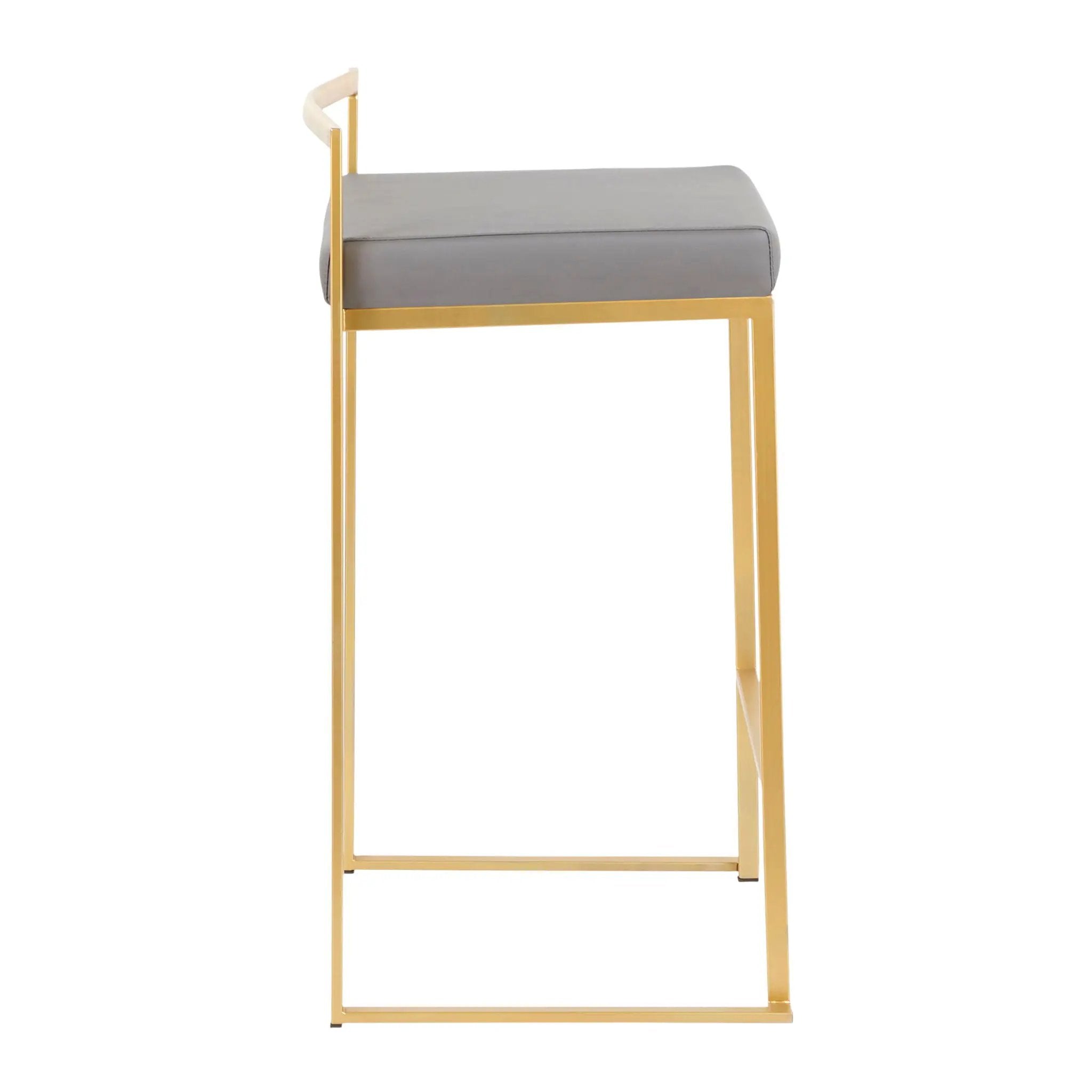 Fuji - Contemporary / Glam Design Counter Stool (Set of 2) by HouseOfZazla