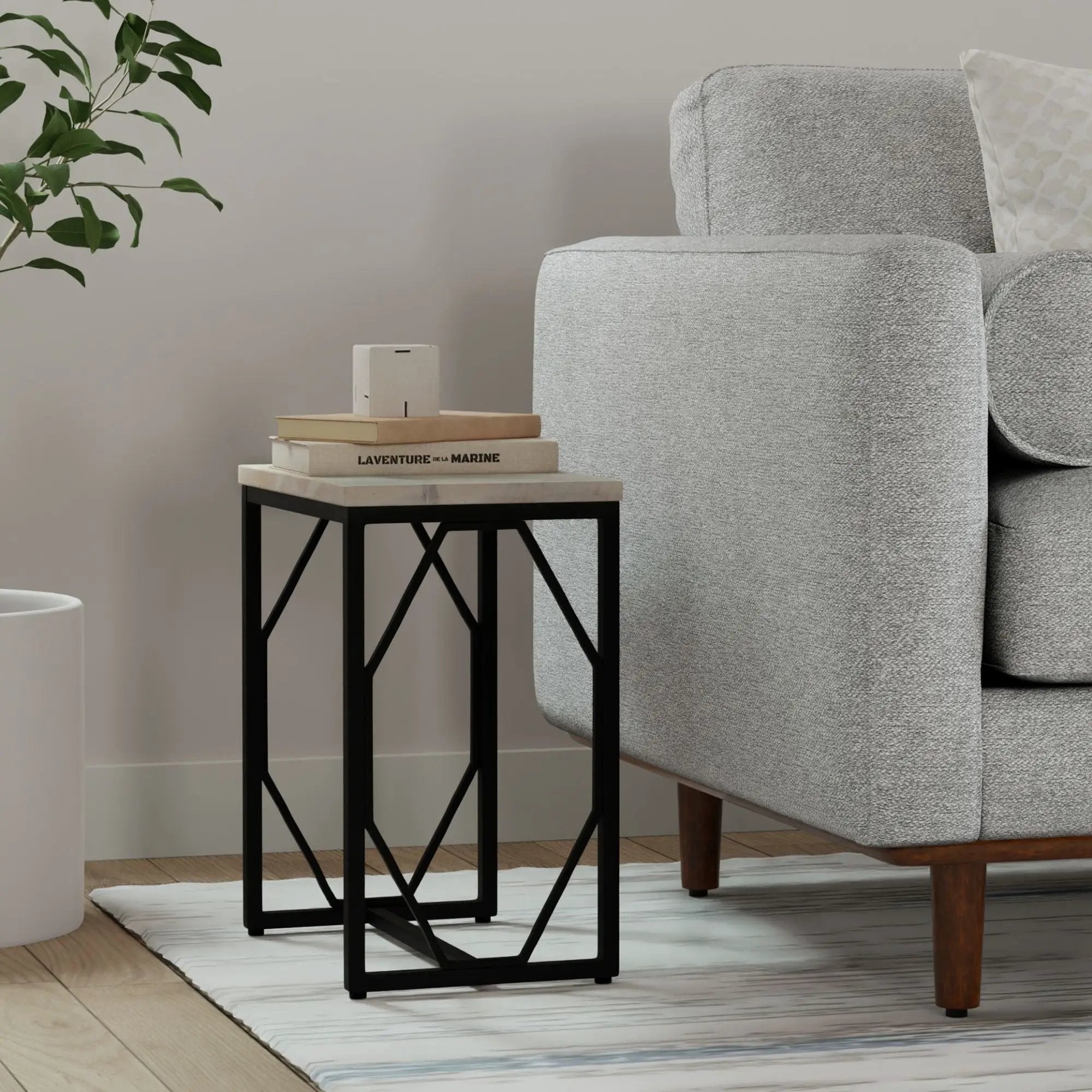 Selma - Handcrafted Metal And Wood Accent Table by Unique Piece Furniture