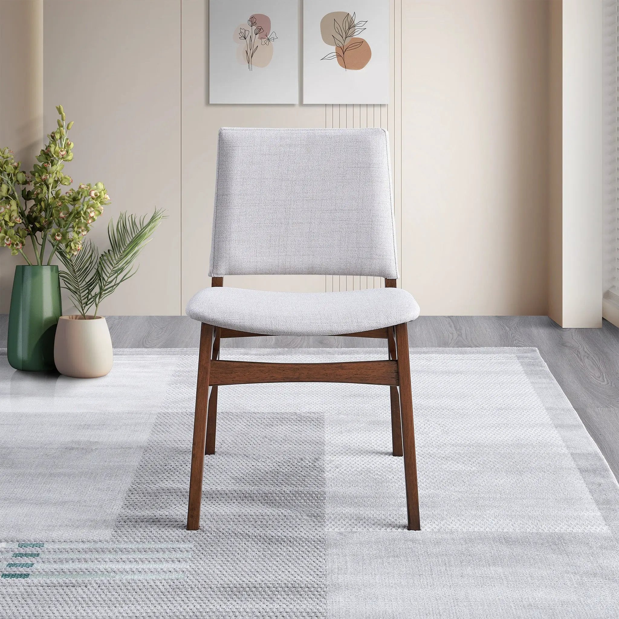 Gusto - Dining Chair (Set of 2) - Brown / Light Gray by Unique Piece Furniture