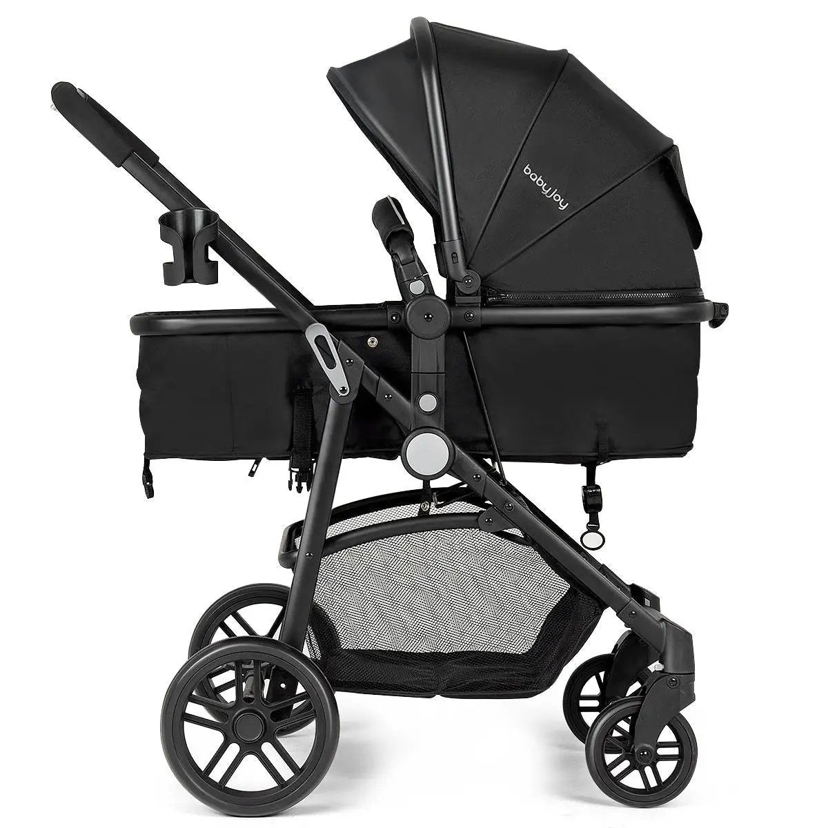 2-in-1 Foldable Pushchair Newborn Infant Baby Stroller by DirectDeals