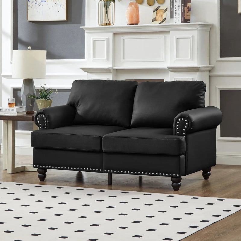 Modern Classic Design Leather Couch Set by HouseOfZazla