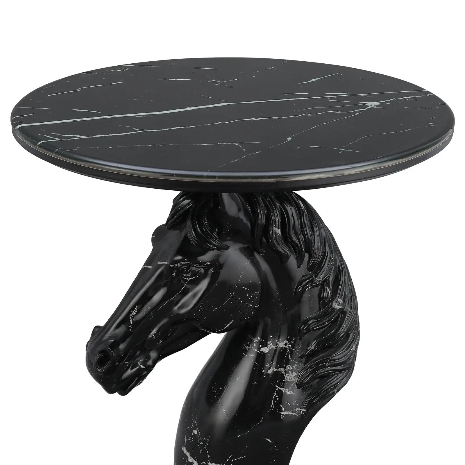 Horse Head Accent Table Animal Statue End Table by HouseOfZazla