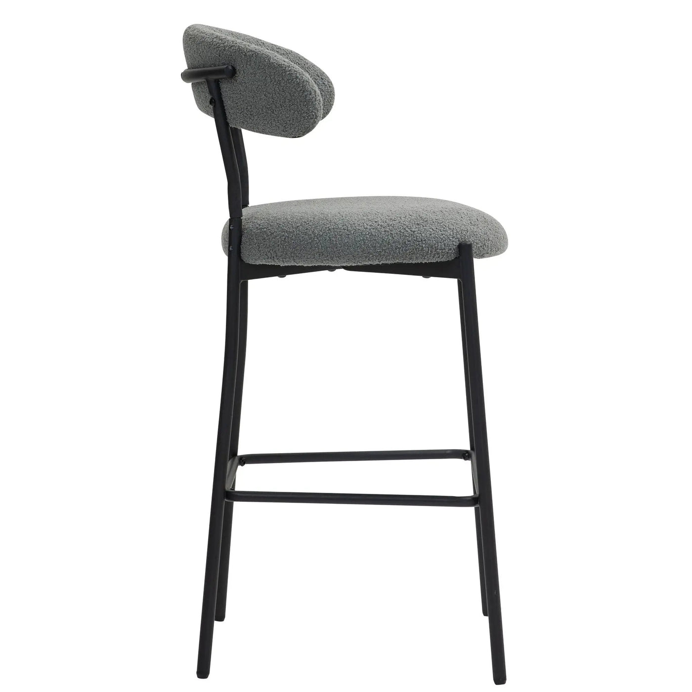 Counter Height Bar Stools With Powder Coating Base And Footrest by Unique Piece Furniture