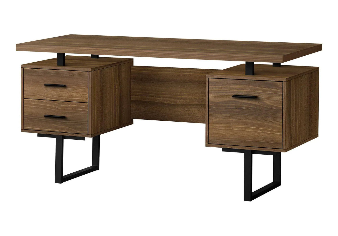 Computer Desk For Home Office, Laptop, Left, Right Set - Up, Storage Drawers, Contemporary & Modern by Unique Piece Furniture