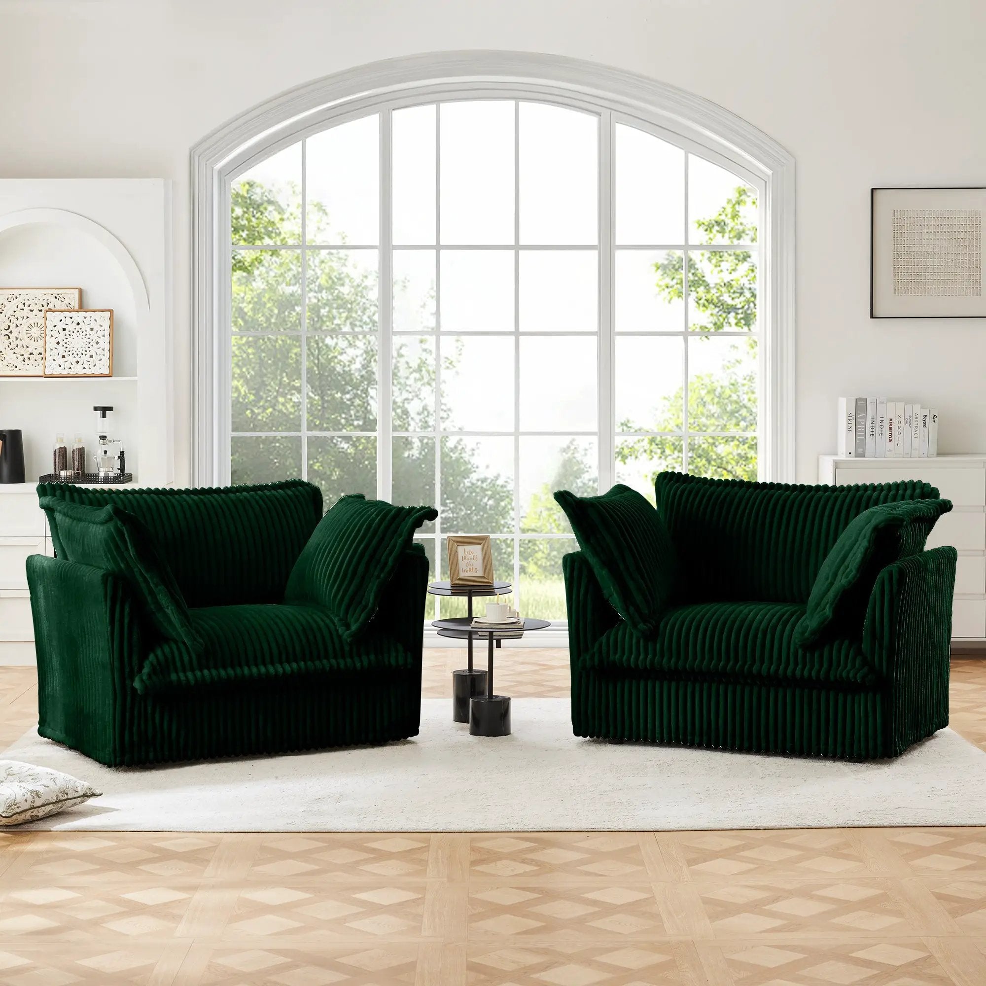 Set of 2 Slipcovered Armchairs by HouseOfZazla