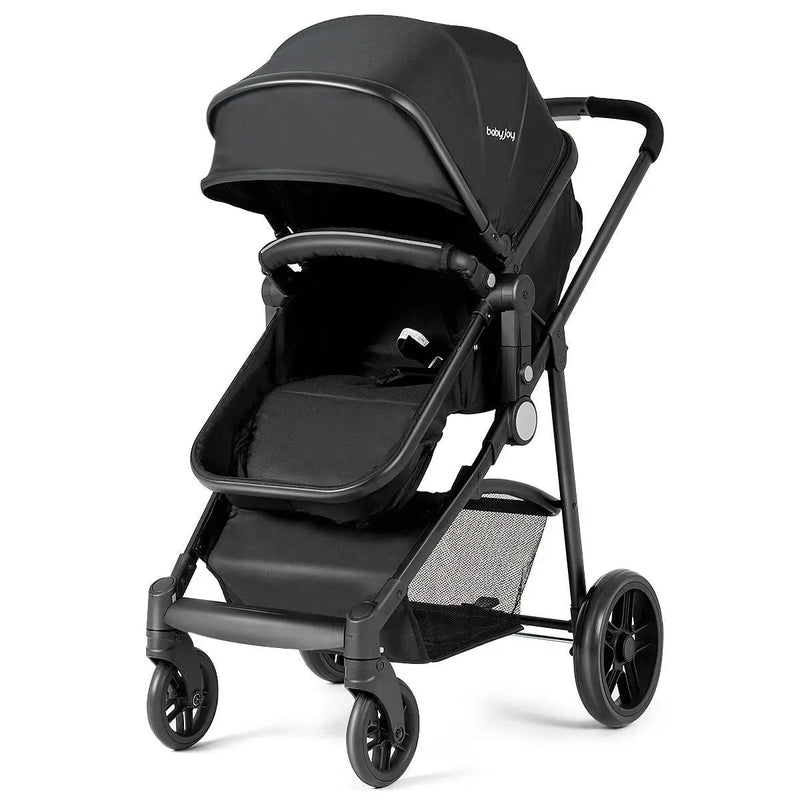 2-in-1 Foldable Pushchair Newborn Infant Baby Stroller by DirectDeals