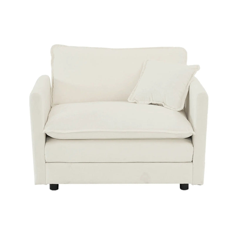 Accent Chair Set of 2, High-End Chenille Upholstered Armchairs by HouseOfZazla