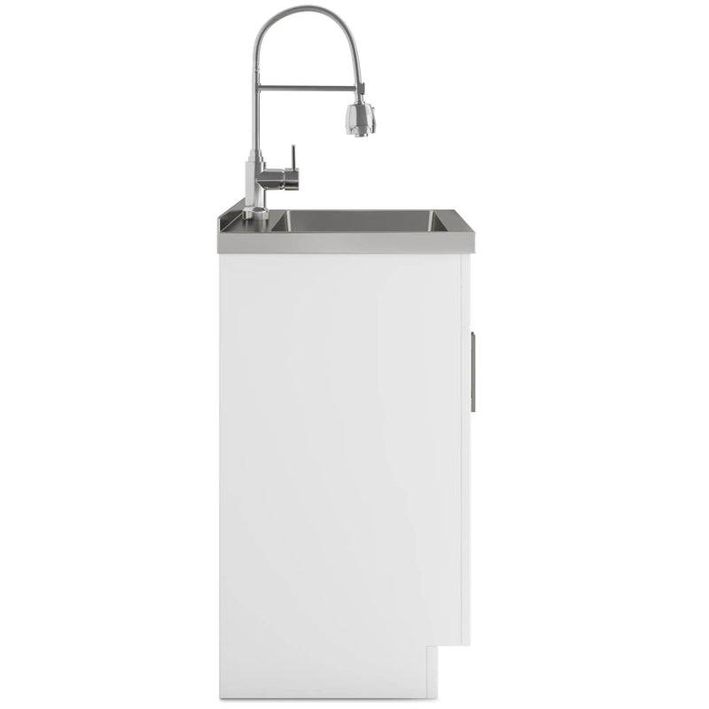 Hennessy - Deluxe Laundry Cabinet With Faucet And Stainless Steel Sink by Unique Piece Furniture