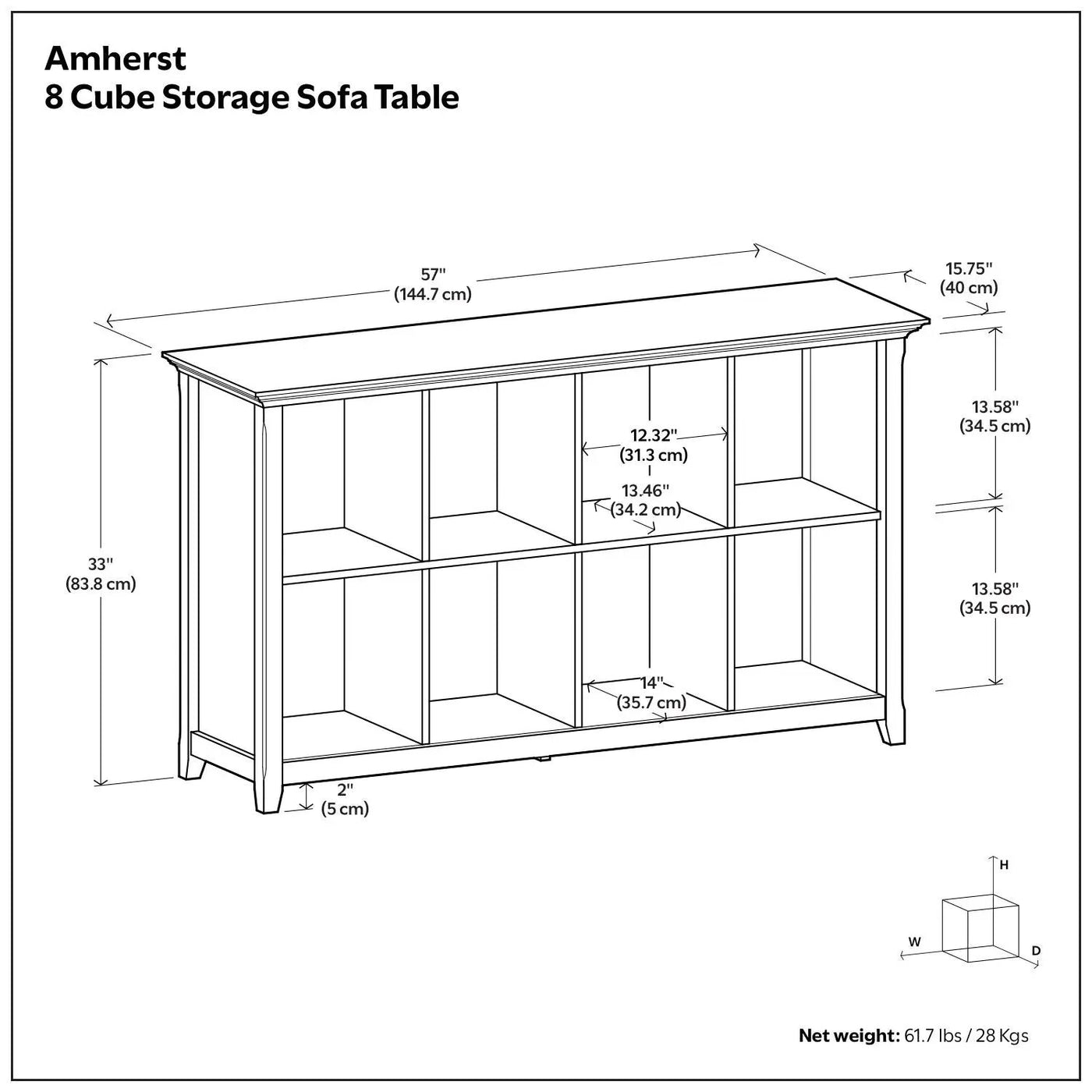Amherst - Cube Storage Bookcase by HouseOfZazla