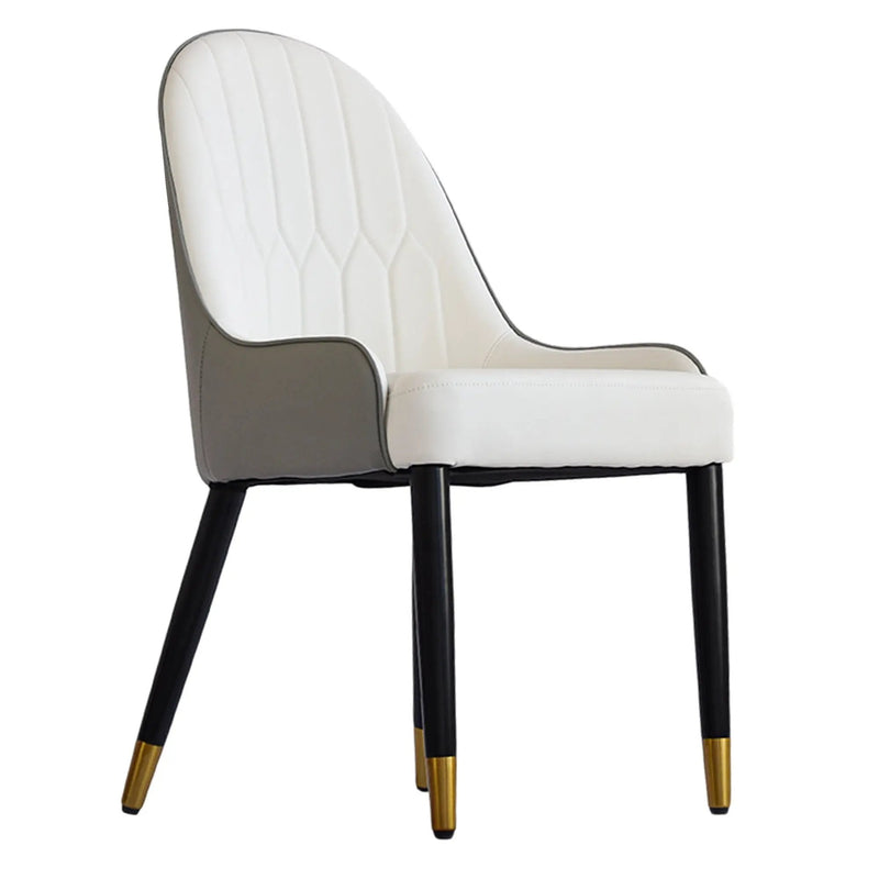 Modern Sponge-Filled Dining Chair, Solid Wood Metal Legs, Suitable For Restaurants, Living Rooms And Rooms (Set of 2) by HouseOfZazla