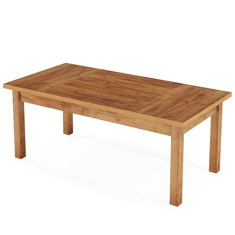 Executive Desk With Legs - Natural / Light Brown by HouseOfZazla