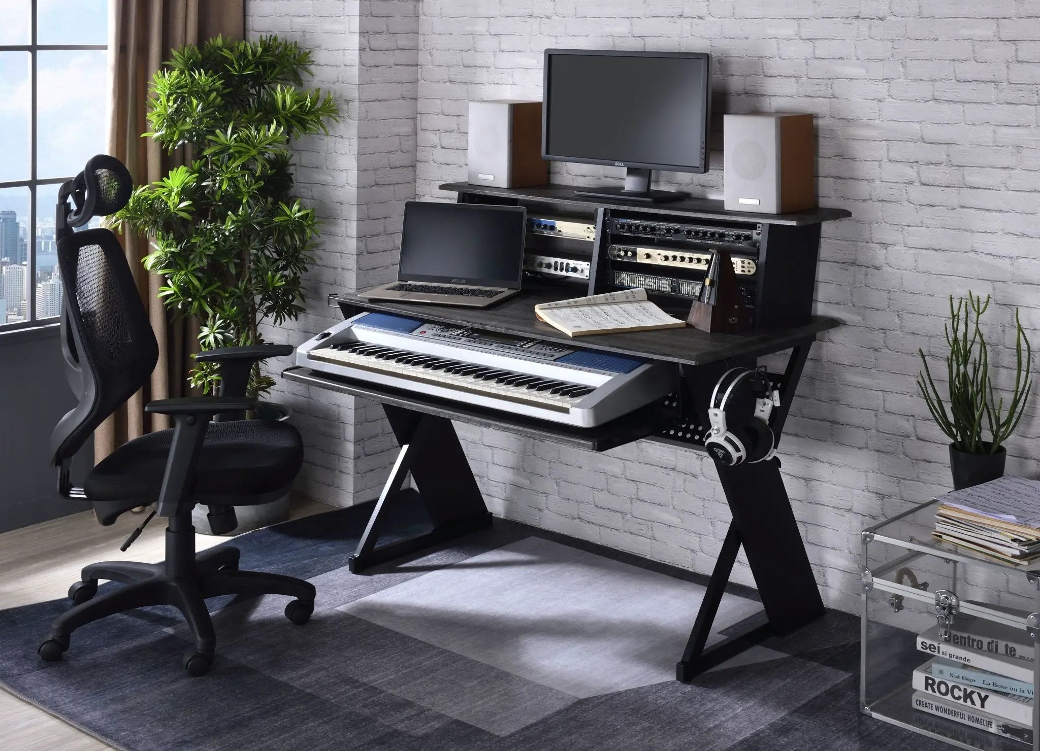 Humanity Music Desk - Black by HouseOfZazla