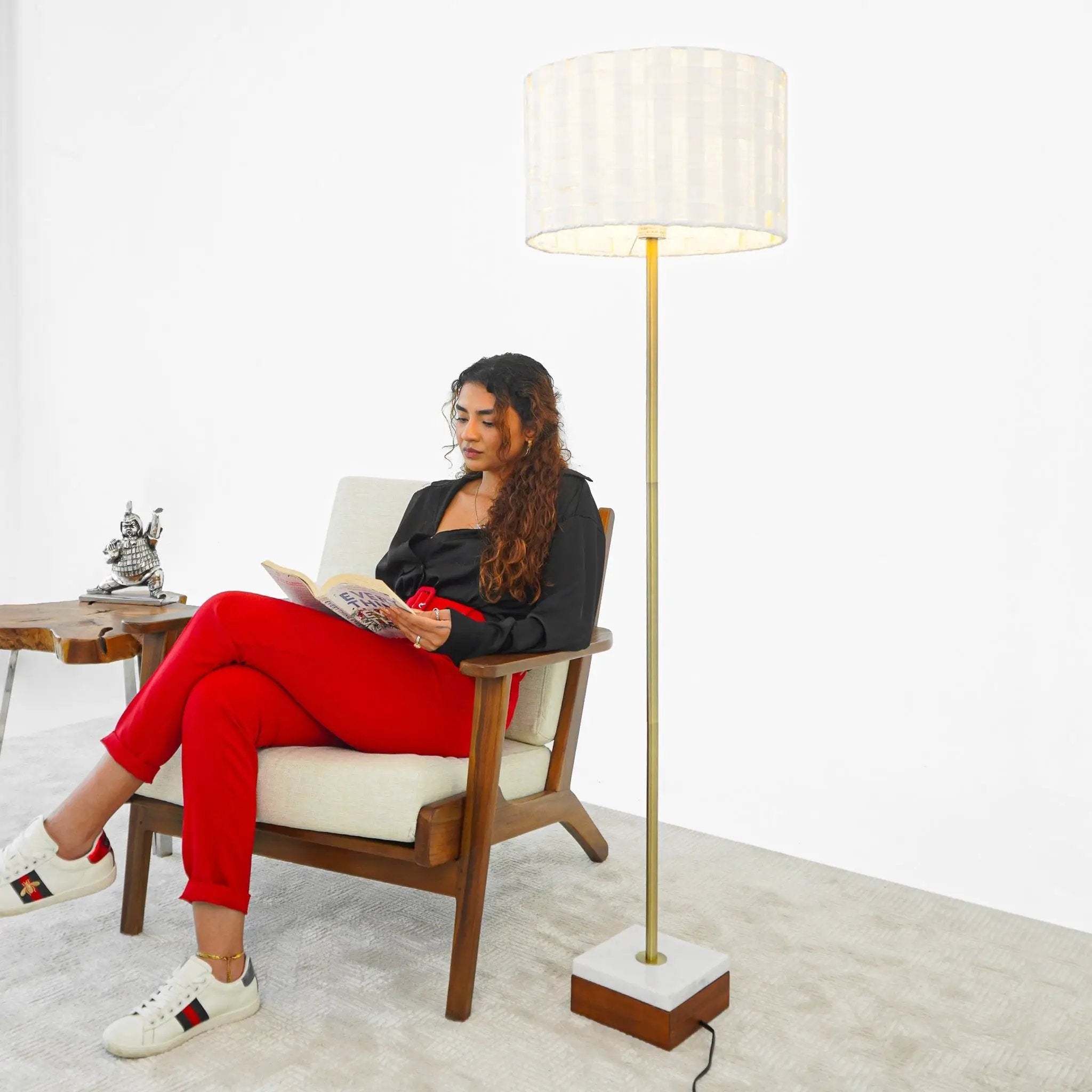 Viora - Floor Lamp - Gold by HouseOfZazla