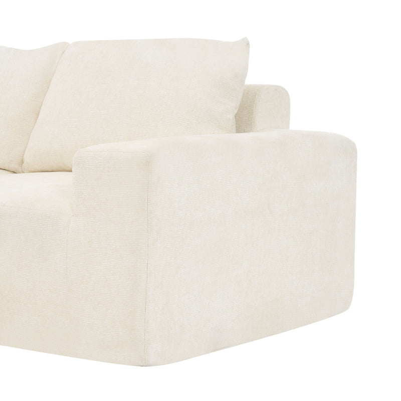 Modular Cloud Sectional Sofa Set, U-Shaped Upholstered Couch With Deep Seat by HouseOfZazla