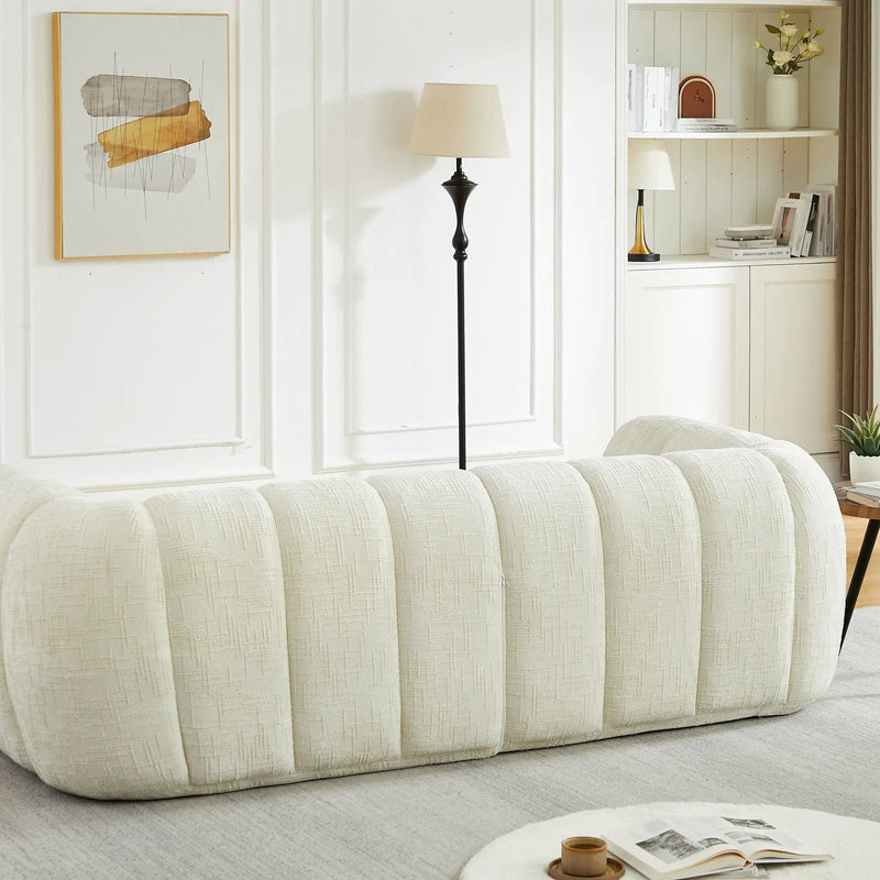 Modern Sofa With Piano Key Backrest by HouseOfZazla