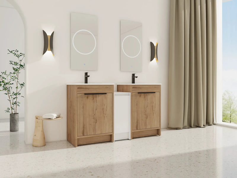 60 Inch Freestanding Bathroom Vanity with Ceramic Sink by HouseOfZazla