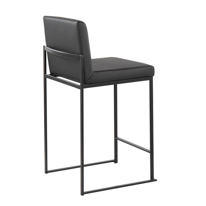 Fuji - Contemporary Modern Elegance, High Back Counter Stool by HouseOfZazla