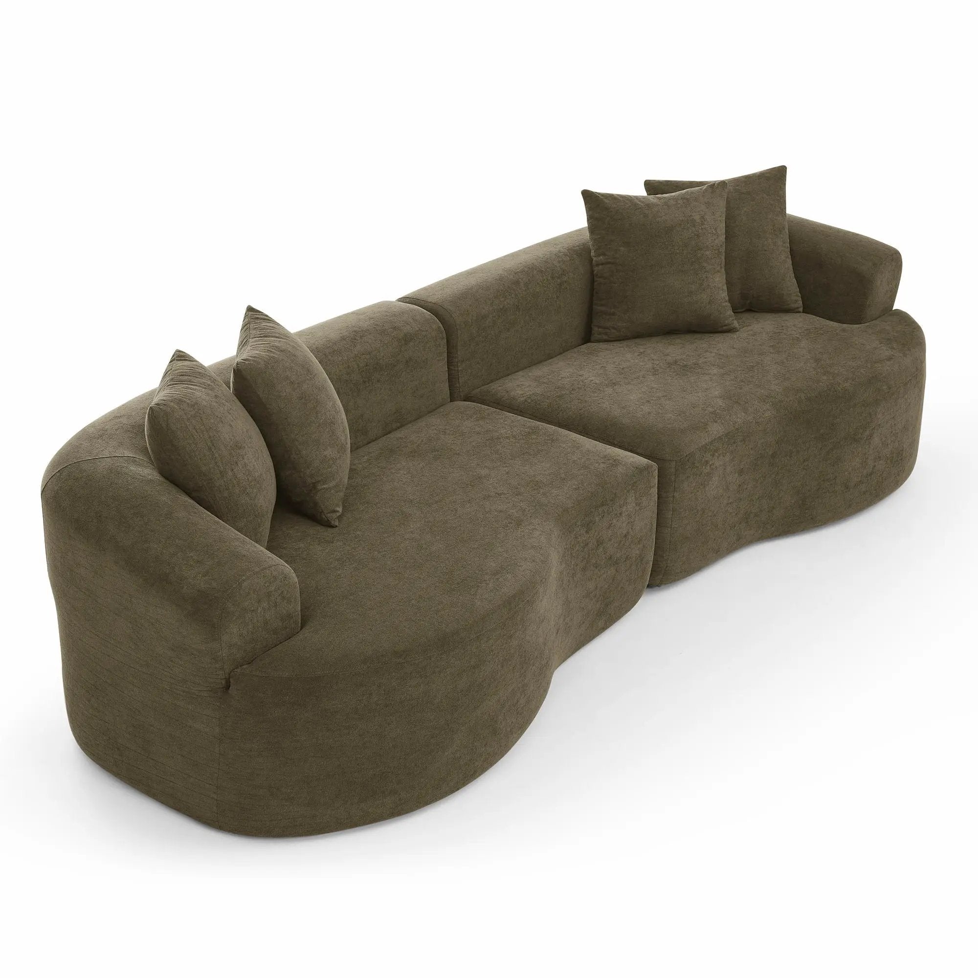 4 Seater Curved Cloud Sectional Sofa by Unique Piece Furniture
