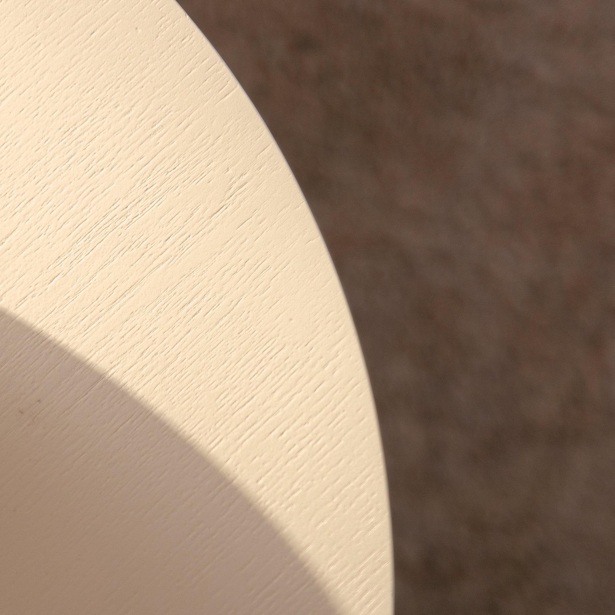 Beige Nesting Coffee Table Set of 2 Modern Drum Side Tables by HouseOfZazla