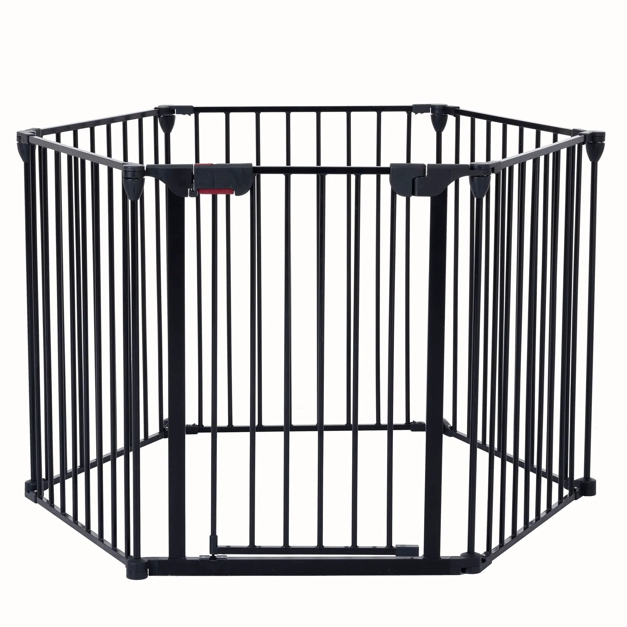 Adjustable Safety Gate Play Yard Metal Doorways Fireplace Fence Christmas Tree Fence Gate For House Stairs Gate Prohibited Area Fence by HouseOfZazla