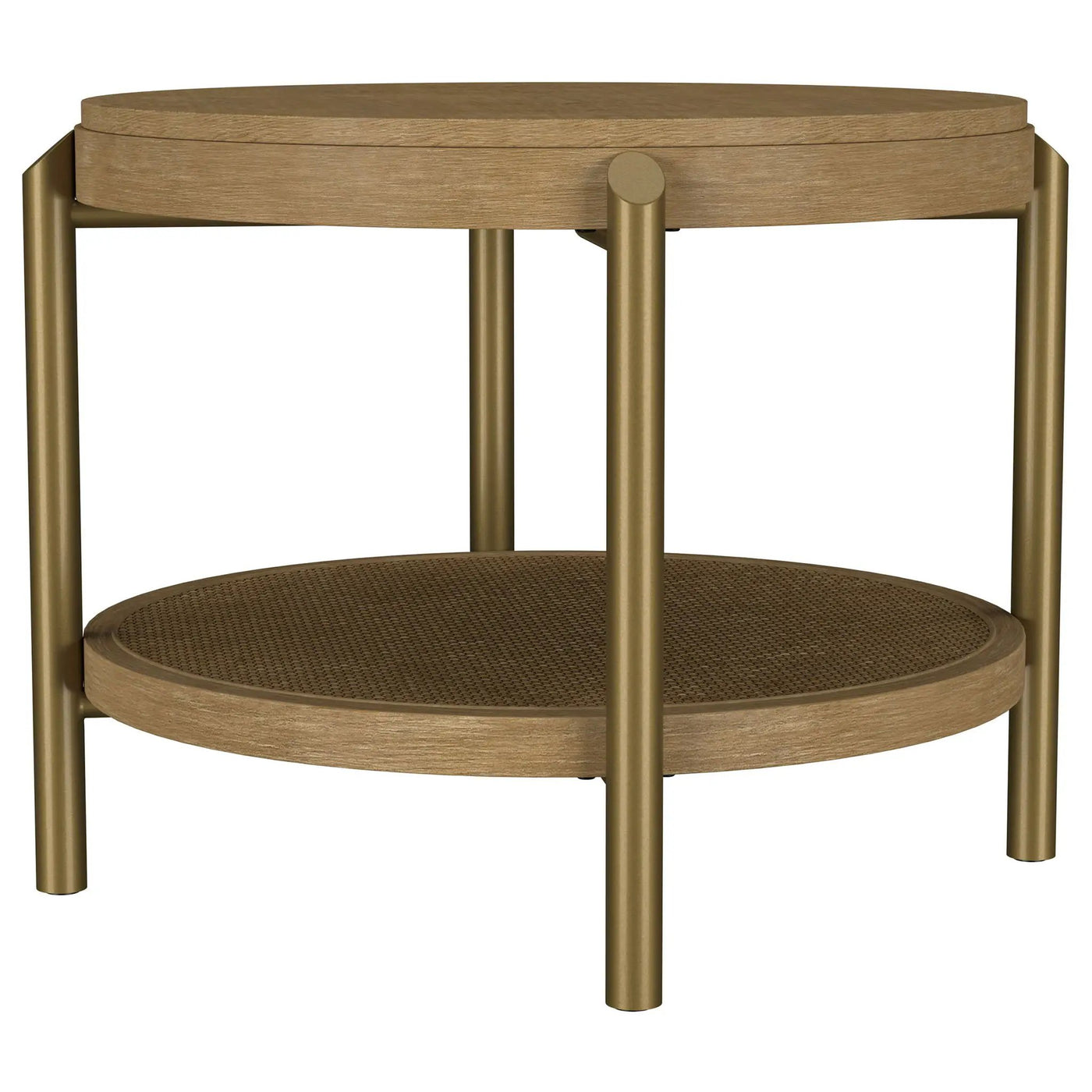 Benson - Round Table With Storage Shelf by HouseOfZazla