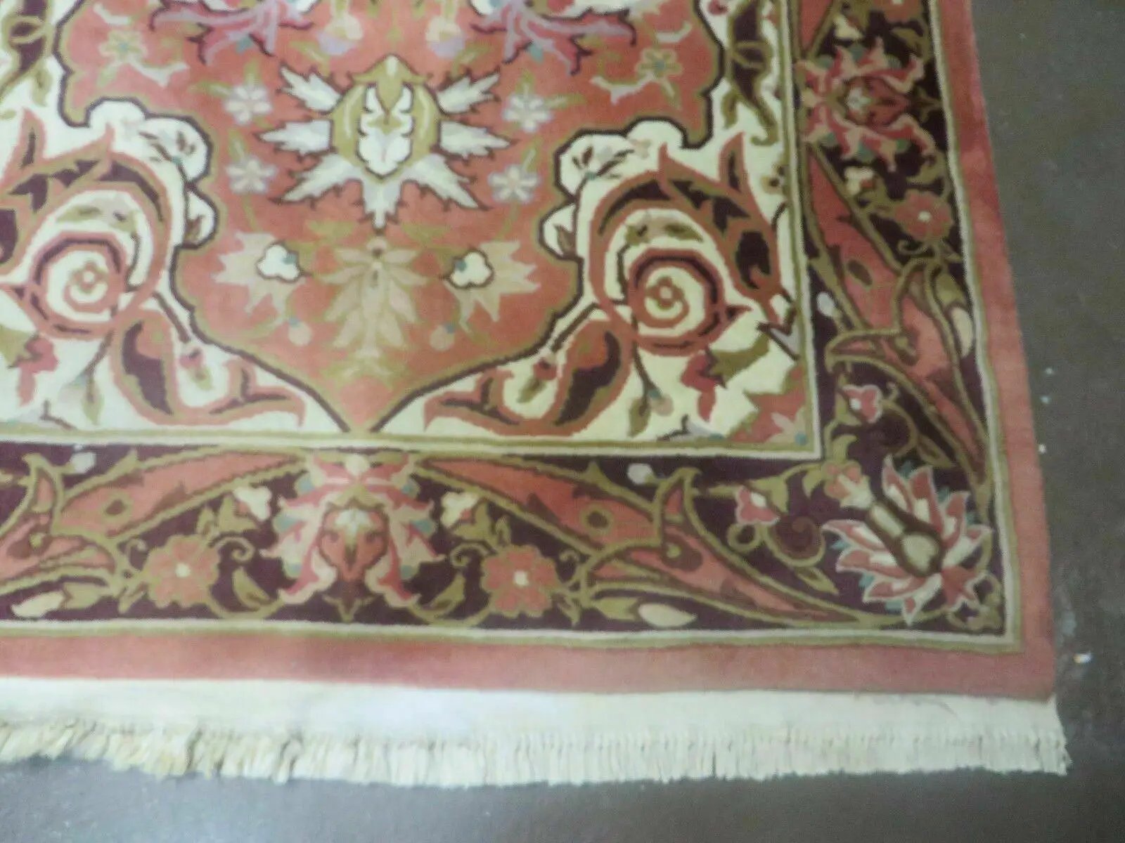 Chinese Wool Rug 3x5 Vintage Handmade Oriental Carpet Floral Medallion by Jewel Rugs