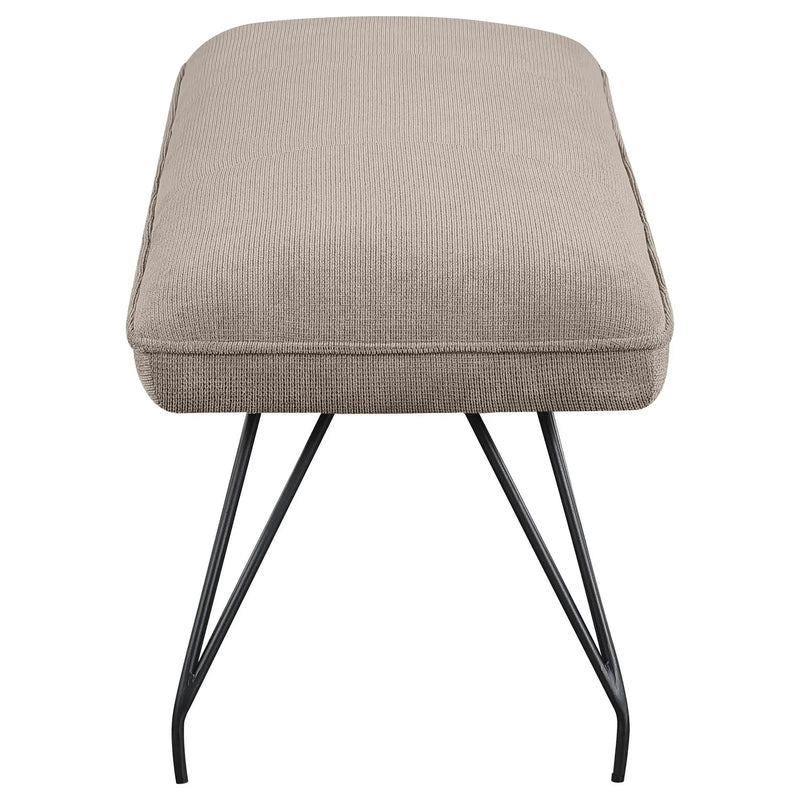 Dodson Fabric Upholstered Dining Bench Taupe by Unique Piece Furniture