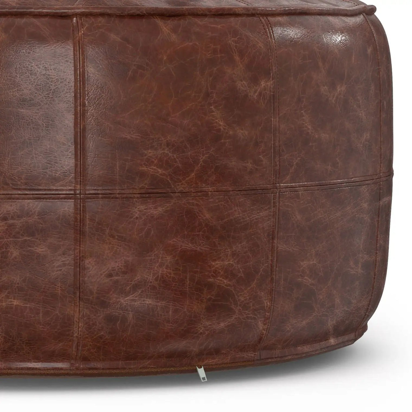 Connor - Handcrafted Round Pouf by Unique Piece Furniture