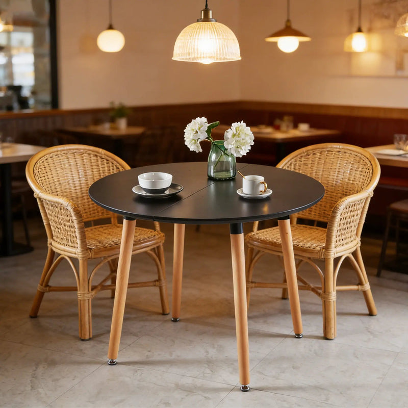 Extensible Dining and Office Table with Wood Legs by HouseOfZazla