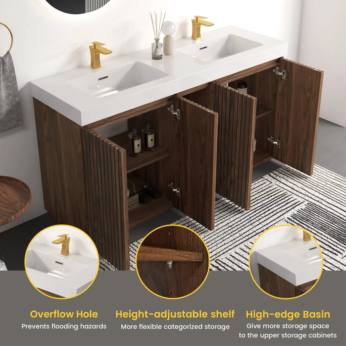 GALAN 60F Winston Bathroom Vanity by HouseOfZazla