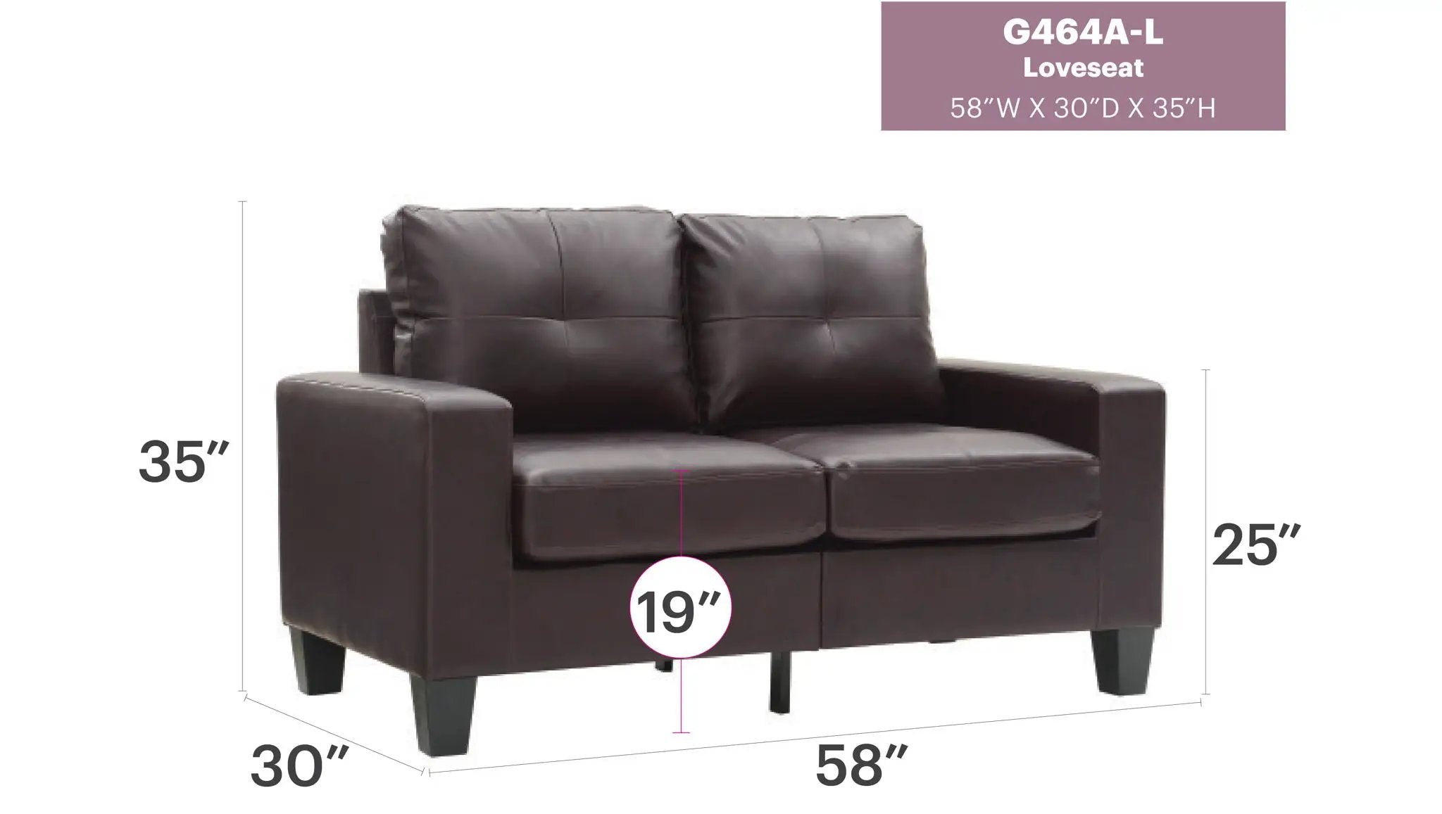 Newbury - Track Arm Loveseat For Cozy Spaces by Unique Piece Furniture