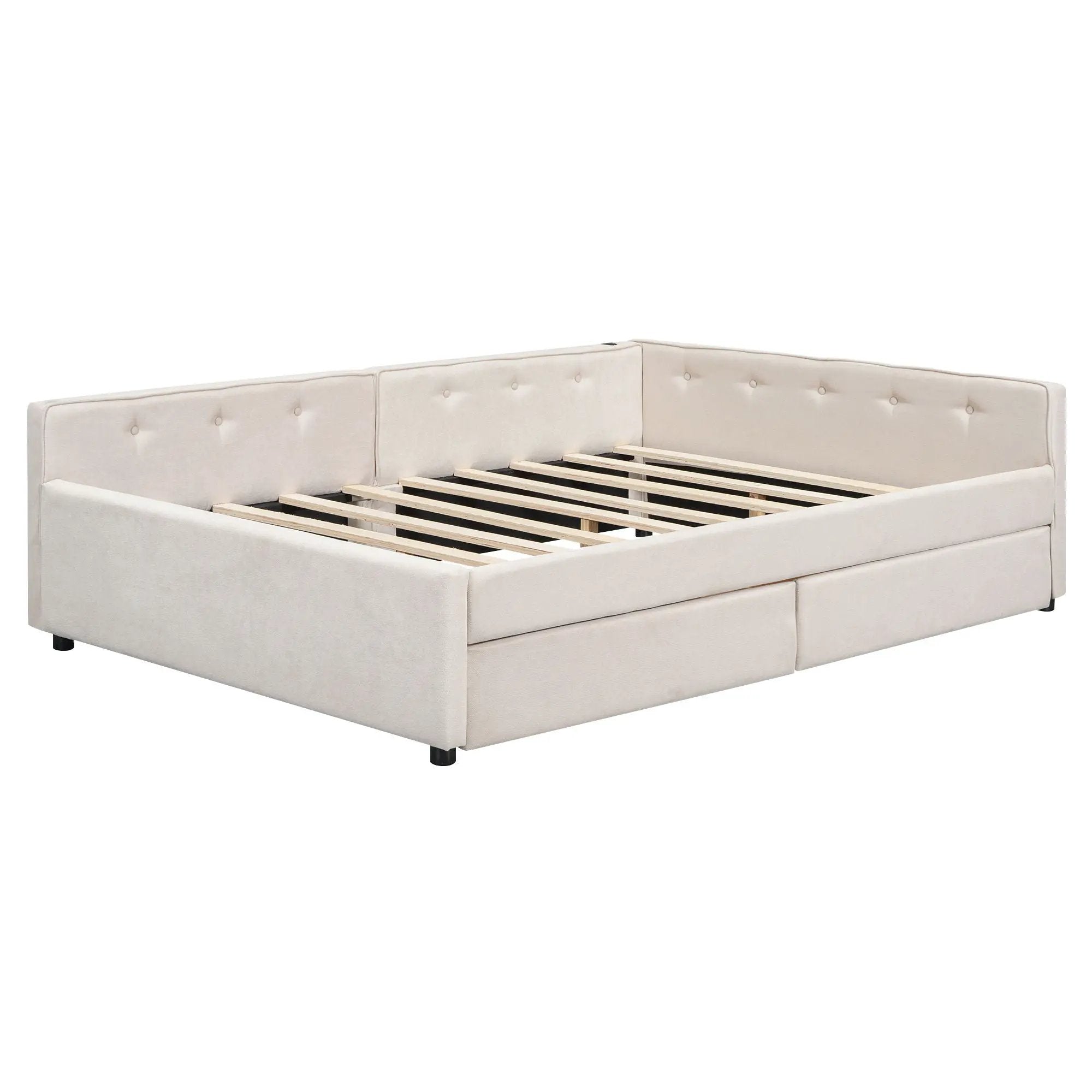 Platform Bed With USB Ports by HouseOfZazla