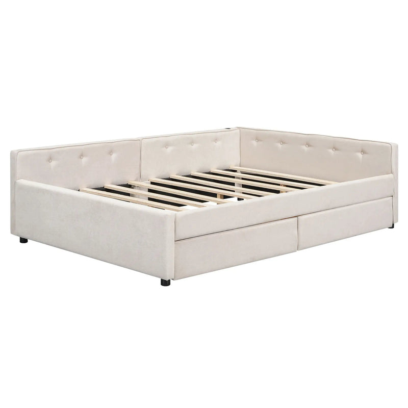 Platform Bed With USB Ports by HouseOfZazla