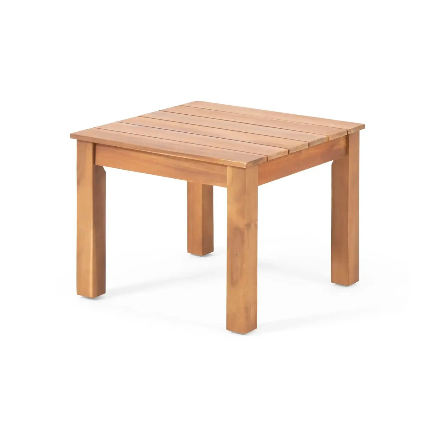 Halcyon Outdoor Side Table With Slat Design by HouseOfZazla