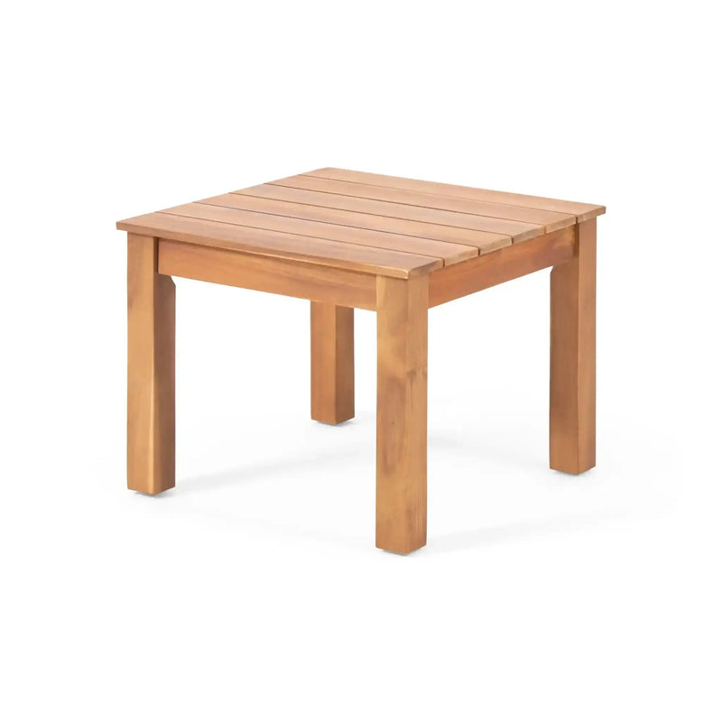 Halcyon Outdoor Side Table With Slat Design by HouseOfZazla