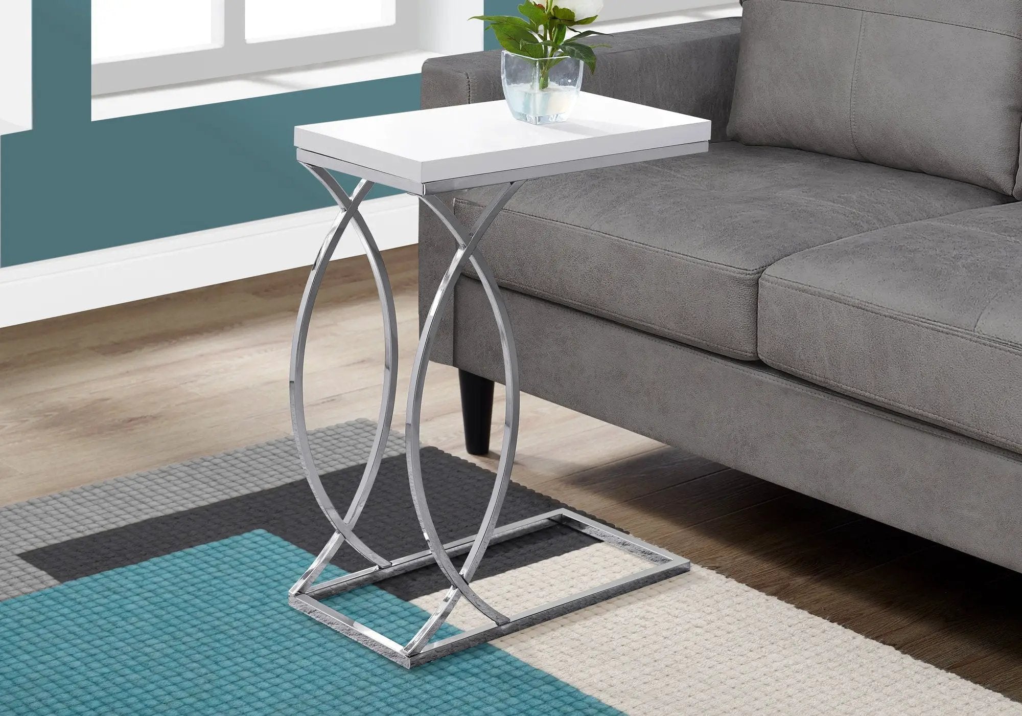 Accent Table, C - Shaped, Contemporary & Modern Design by Unique Piece Furniture