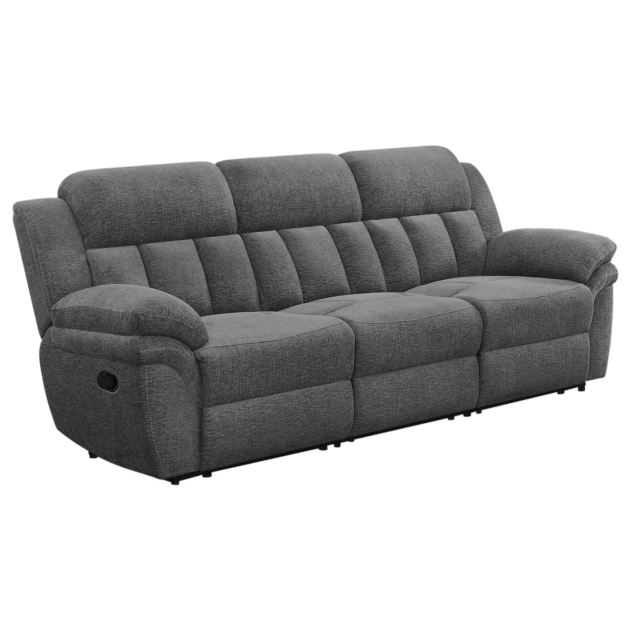 Bahrain Upholstered Motion Sofa Charcoal by Unique Piece Furniture
