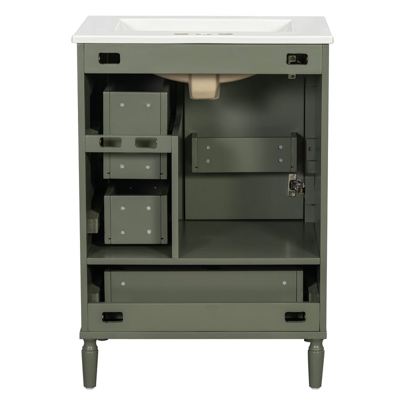 Traditional Bathroom Vanity Set With Soft Close Doors