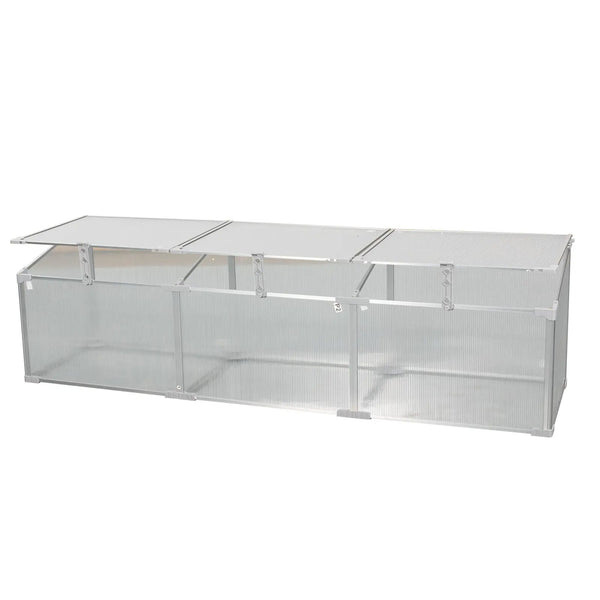 Polycarbonate Greenhouse For Outdoors In Winter - Silver
