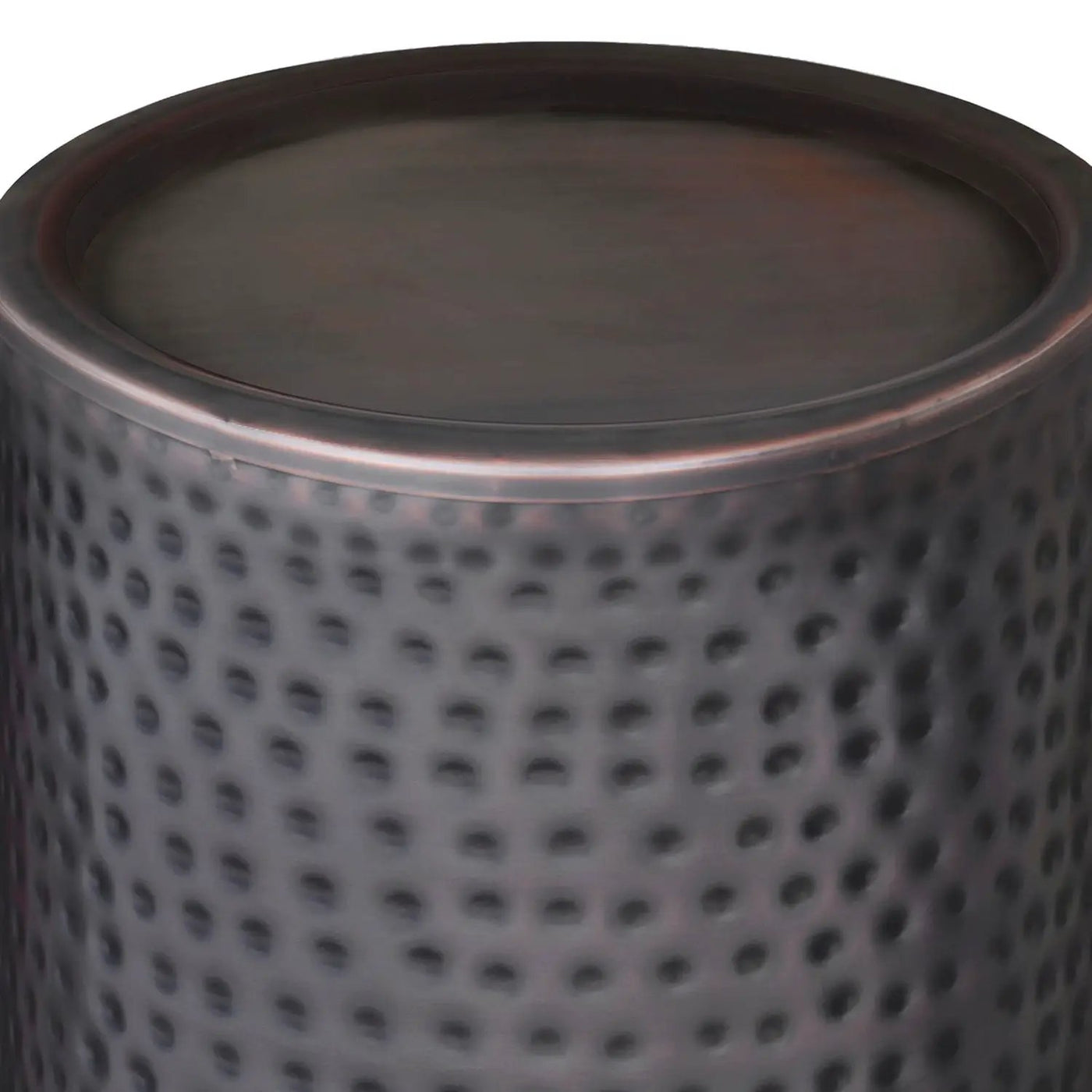 Corbin - Hammered Metal Side Table by HouseOfZazla