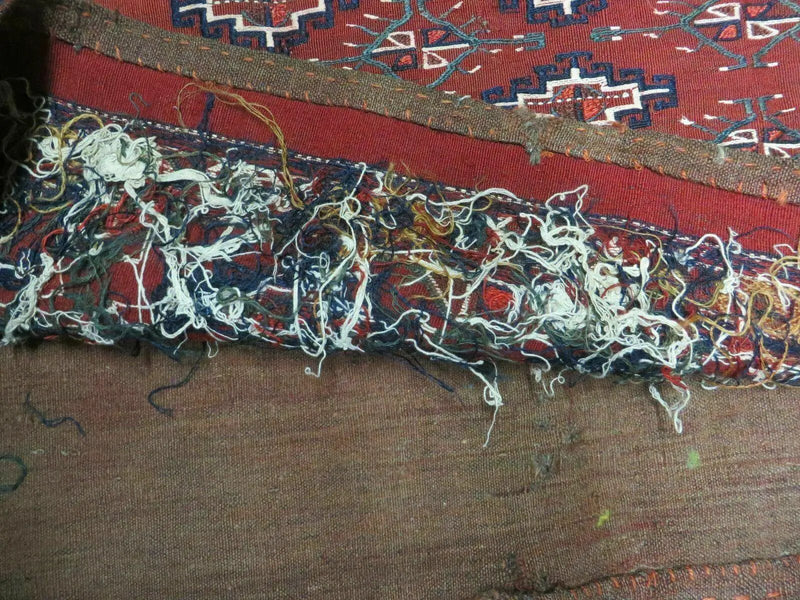 45" X 32" Antique Handmade Bokhara Turkoman Yomud Chuval Wool Rug Soumak NICE by Jewel Rugs