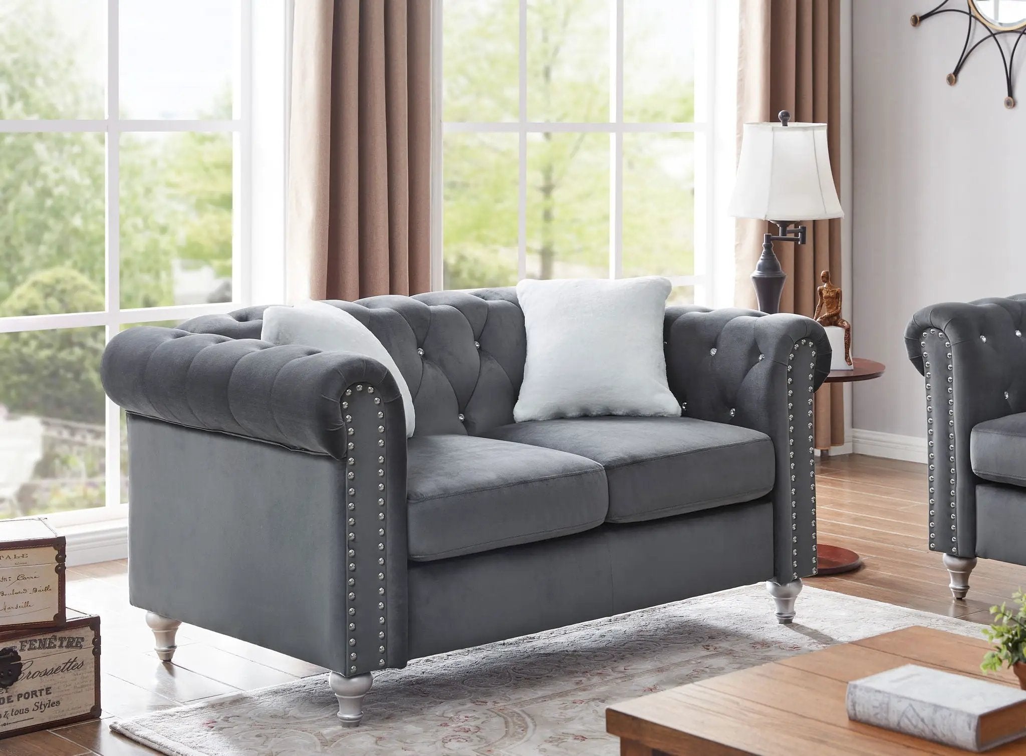 Stylish Contemporary Loveseat by Unique Piece Furniture