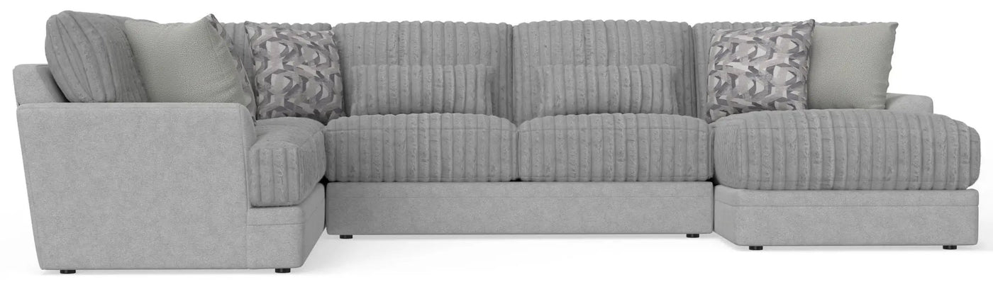 Titan - Sectional With Comfort Coil Seating And Accent Pillows Included by Unique Piece Furniture