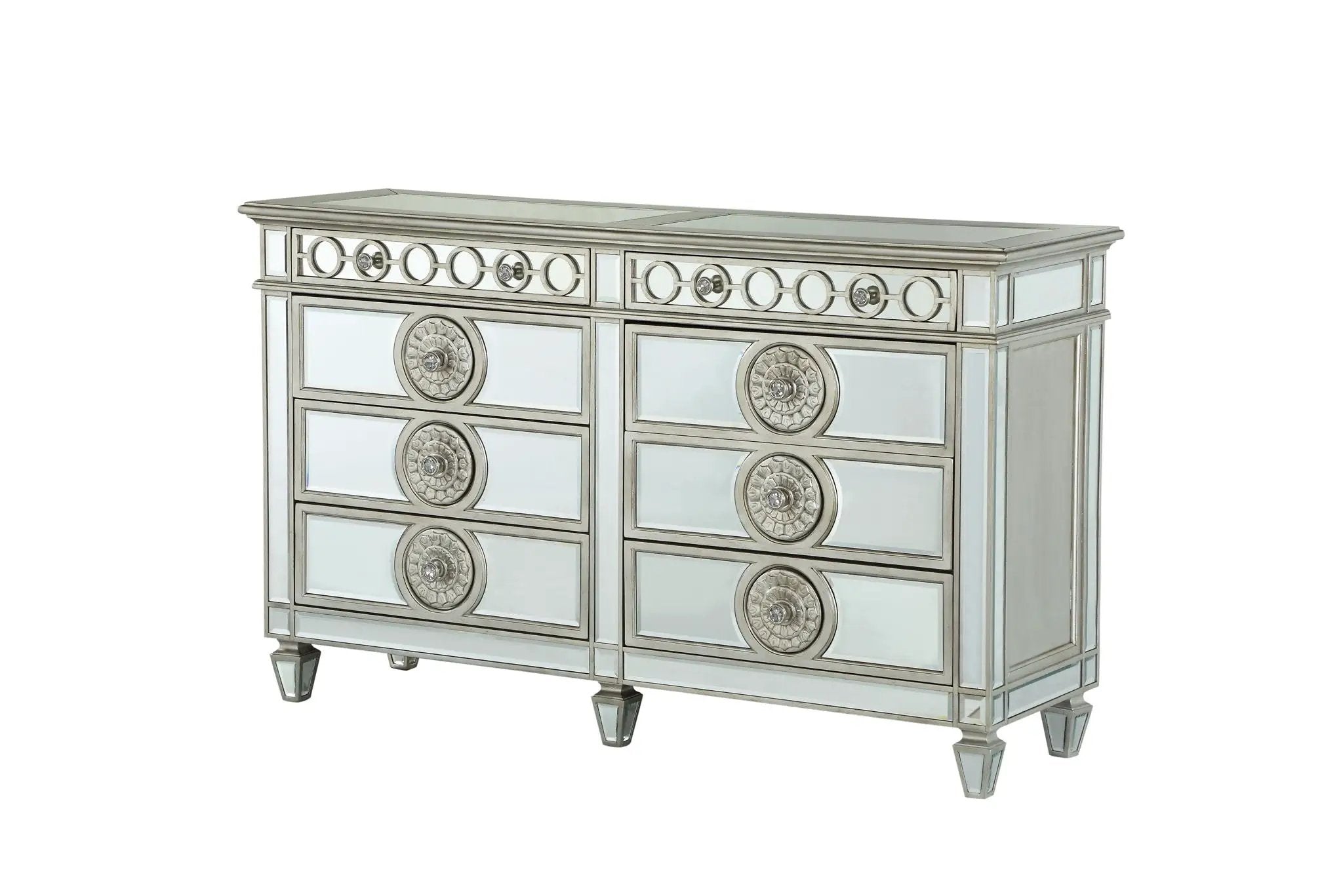 Varian - Mirrored Dresser - Silver by HouseOfZazla