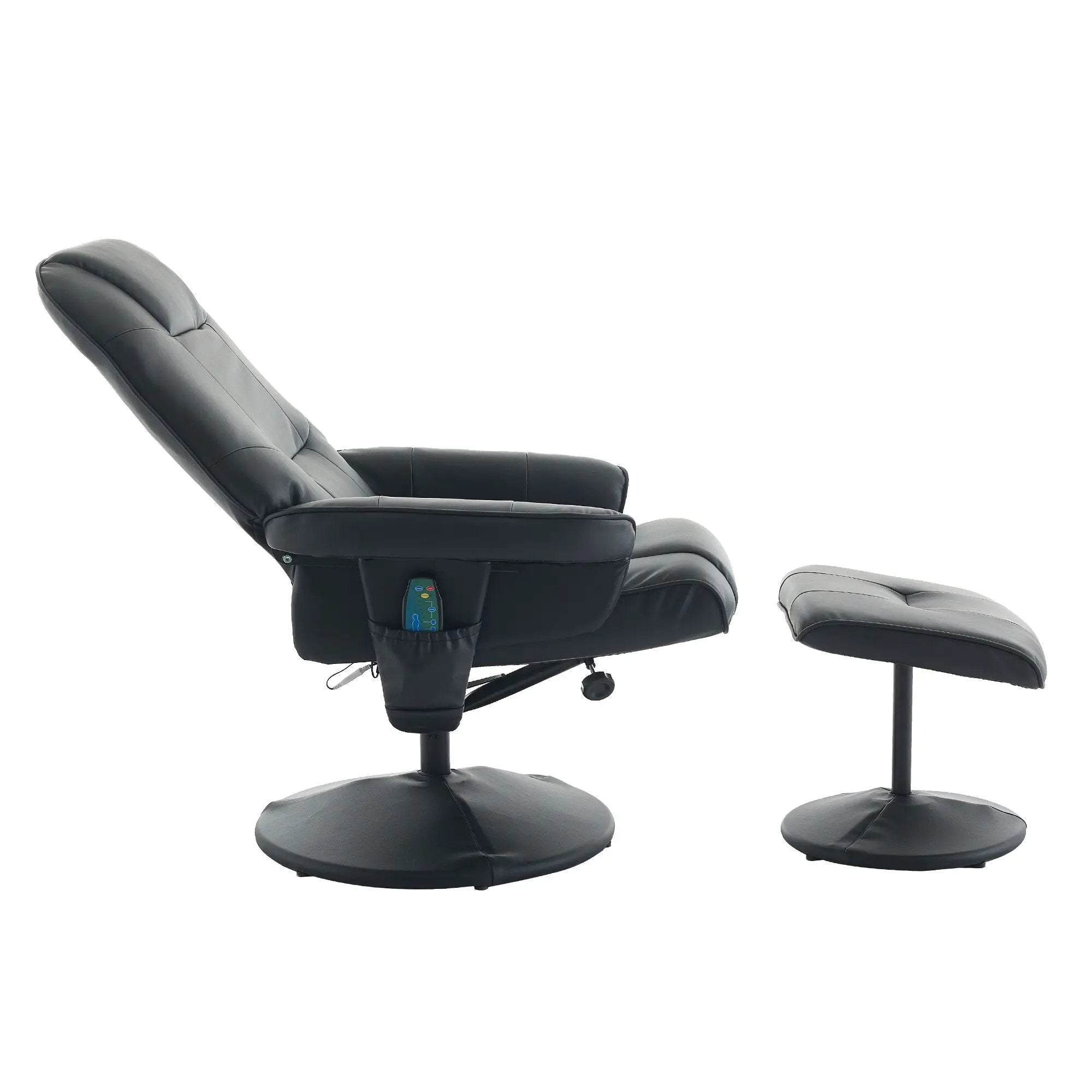 360° Swivel Reclining Chair With Wrapped Base, 5 Point Vibration Massage by HouseOfZazla